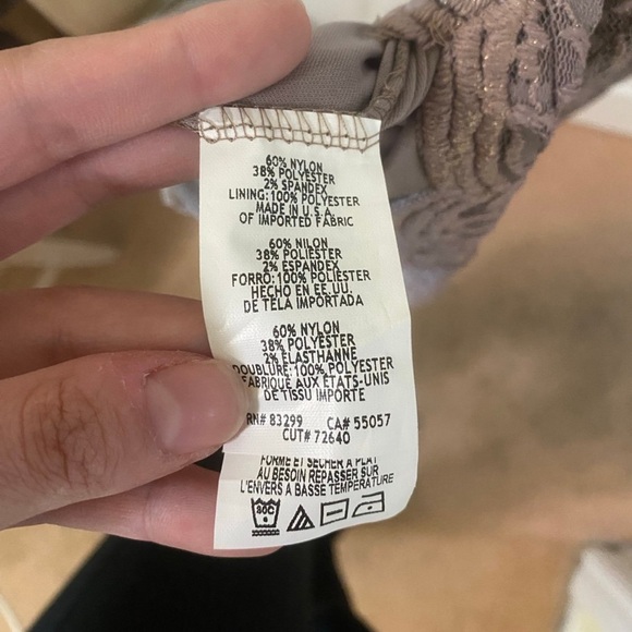 Mocha halter neck bodycon lace detail XS dress NWT - Picture 5 of 6